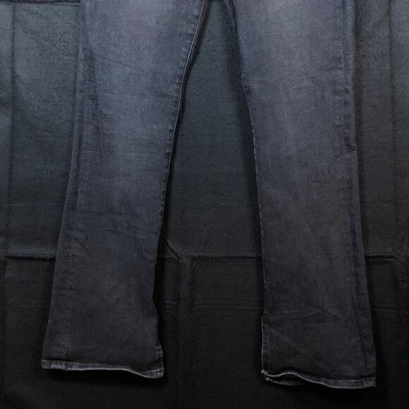 Express Womens Jeans Black Denim Mid Rise Skyscraper Stretch 10 R - Picture 3 of 13